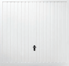 Medium Rib Horizontal Garage Door with Cascade Windows