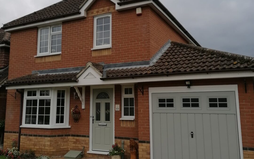 New Georgian up and over garage door… Happy Customer…